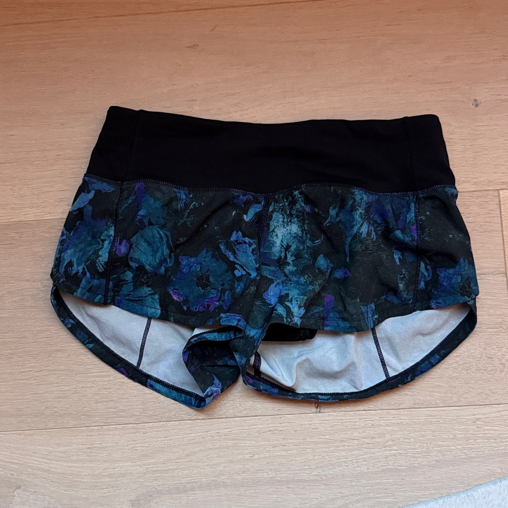 Lululemon Athletica Black and blue Athletic Shorts
